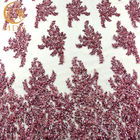 MDX Mesh Embroidery Glitter Lace Fabric wasserlöslich mit Pailletten